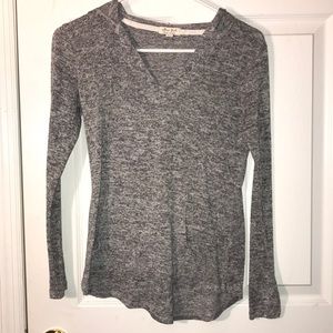 thin grey pullover